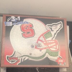 3 in 1 TRI-a-puzzle Go Wolf Pack NC State College Edition 350 Pieces Sealed New